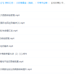 作业帮2020寒徐丝雨中考数学尖端班(高清视频)