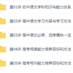 初升高衔接课语文5次课领跑新高一,吕晶莹老师阅读写作学习法